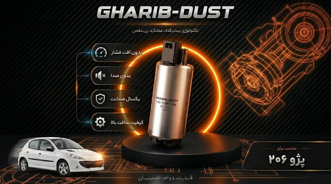 مغزی پمپ بنزین پژو 206 با فیلتر A 3609